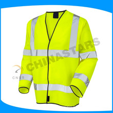 EN 20471 certifié fluo jaune orange vêtements de sécurité manteau à haute visibilité